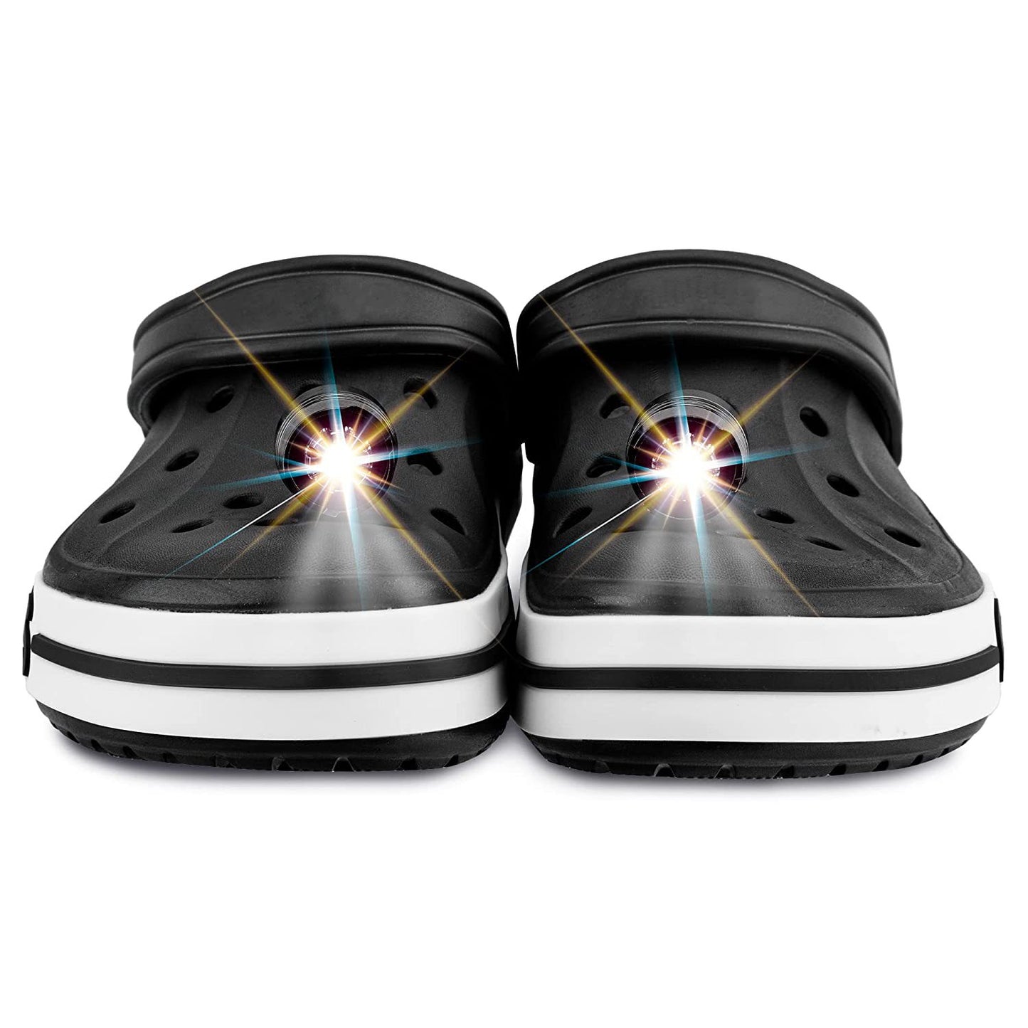 LED Headlights For Holes Shoes IPX5 Waterproof Shoes Light 3 Modes 72 Hours Glowing Small Lights For Dog Walking Camping Outdoor